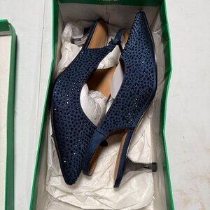 J. Rene Women's Ferryanne Slingback Pump in Navy Blue Size 8.5 NEW